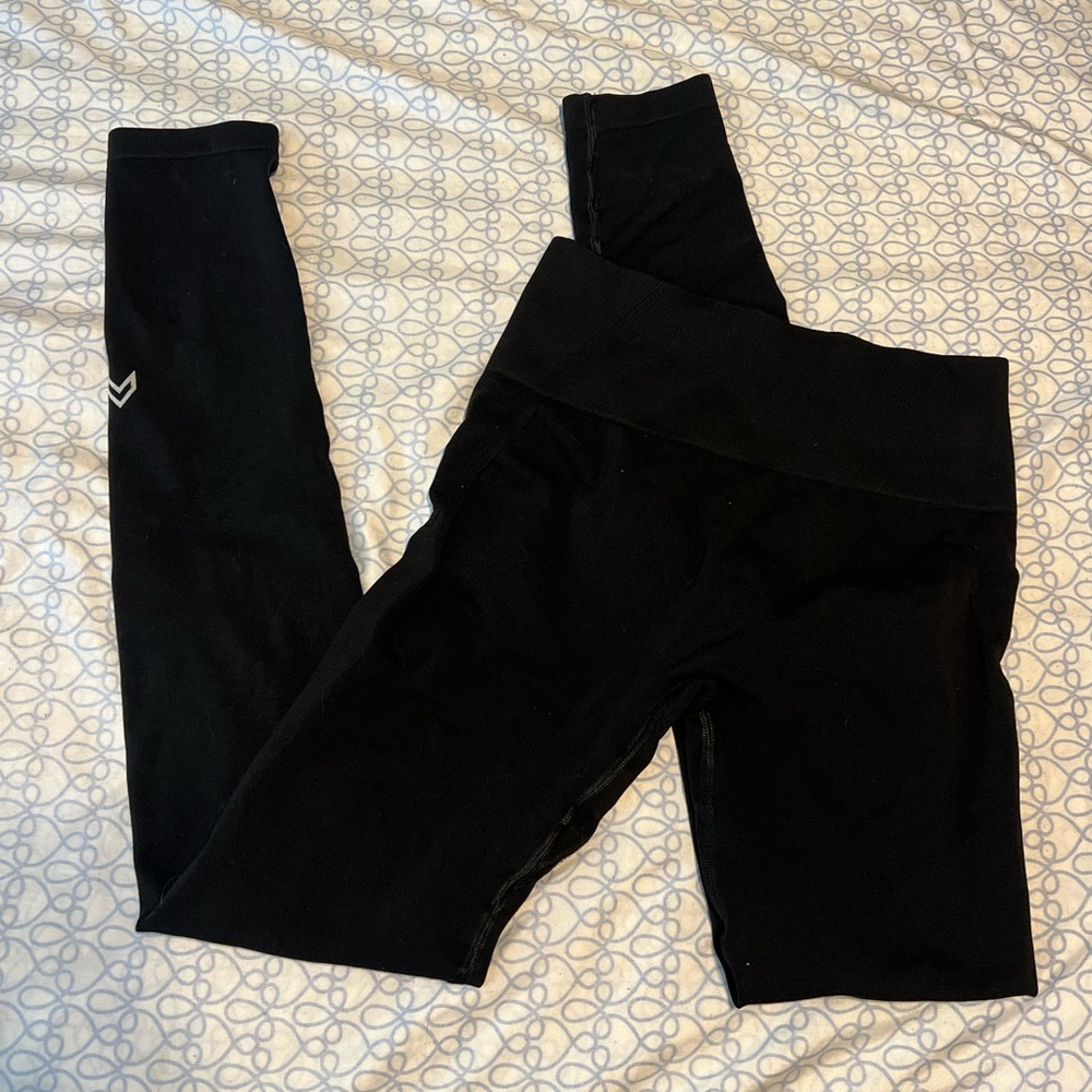 Oner Active Black Fold-Over Waistband Leggings